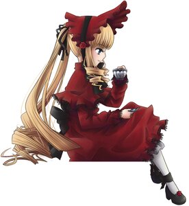 Rating: Safe Score: 0 Tags: 1girl blonde_hair blue_eyes bonnet bow cup dress drill_hair image long_hair long_sleeves red_dress ribbon shinku sitting solo teacup twin_drills twintails very_long_hair User: admin