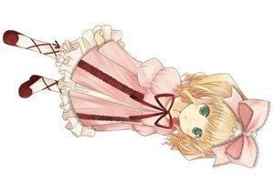 Rating: Safe Score: 0 Tags: 1girl blonde_hair bloomers bow dress frills full_body green_eyes hair_bow hina_ichigo hinaichigo image long_sleeves looking_at_viewer pink_bow pink_dress puffy_sleeves ribbon shoes short_hair simple_background solo standing striped white_background User: admin