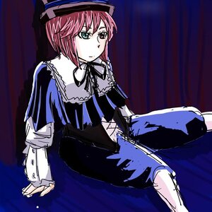 Rating: Safe Score: 0 Tags: 1girl auto_tagged dress expressionless frills hat heterochromia image long_sleeves looking_at_viewer pink_hair ribbon short_hair sitting solo souseiseki User: admin