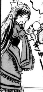 Rating: Safe Score: 0 Tags: 1girl dress frills greyscale image long_hair monochrome solo suiseiseki very_long_hair User: admin