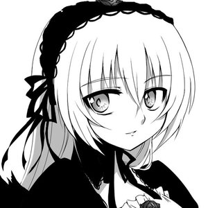 Rating: Safe Score: 0 Tags: 1girl bangs braid closed_mouth eyebrows_visible_through_hair flower greyscale hair_between_eyes hair_ribbon hairband image kuropan_(crow_panther) long_hair looking_at_viewer monochrome ribbon rose rozen_maiden simple_background smile solo suigintou white_background User: admin