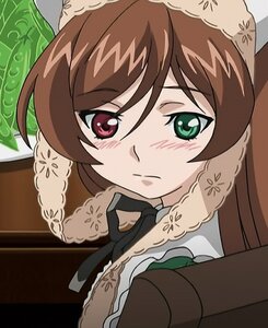 Rating: Safe Score: 0 Tags: 1girl blush braid brown_hair closed_mouth frown gloves green_eyes image long_hair looking_at_viewer red_eyes solo suiseiseki twin_braids User: admin