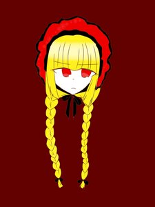 Rating: Safe Score: 0 Tags: 1girl blonde_hair bow braid closed_mouth eyebrows_visible_through_hair image long_hair looking_at_viewer red_background red_eyes red_theme shinku simple_background solo twin_braids User: admin
