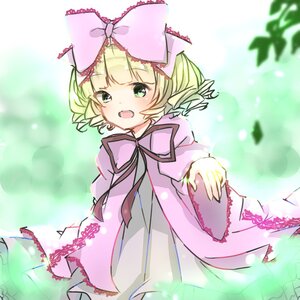 Rating: Safe Score: 0 Tags: 1girl blonde_hair blush bow dress drill_hair green_eyes hair_bow hina_ichigo hinaichigo image long_sleeves open_mouth pink_bow pink_dress short_hair solo User: admin