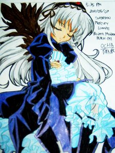 Rating: Safe Score: 0 Tags: 1girl auto_tagged black_dress black_wings closed_eyes dress flower frills hairband image long_hair long_sleeves puffy_sleeves ribbon rose simple_background solo suigintou white_background wings User: admin