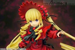 Rating: Safe Score: 0 Tags: 1girl blonde_hair blue_eyes bonnet bow bowtie doll dress drill_hair flower long_hair long_sleeves looking_at_viewer red_dress rose shinku solo twin_drills twintails User: admin