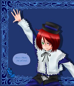 Rating: Safe Score: 0 Tags: bow dress frills green_eyes hat heterochromia image lolita_fashion long_sleeves red_eyes ribbon short_hair simple_background smile solo souseiseki top_hat User: admin