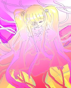 Rating: Safe Score: 0 Tags: 1girl bangs blonde_hair closed_eyes dress flower hair_flower hair_ornament image kirakishou long_hair solo twintails very_long_hair User: admin