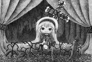 Rating: Safe Score: 0 Tags: 1girl curtains dress frills greyscale hairband image long_hair long_sleeves looking_at_viewer monochrome smile solo suigintou very_long_hair User: admin