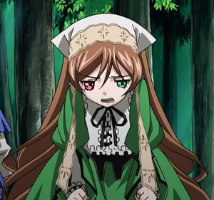 Rating: Safe Score: 0 Tags: 1girl angry brown_hair dress forest green_dress green_eyes head_scarf heterochromia image long_hair long_sleeves nature open_mouth outdoors red_eyes solo suiseiseki tears twintails very_long_hair User: admin
