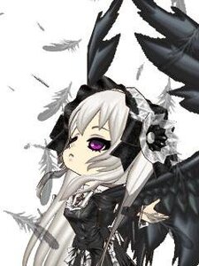 Rating: Safe Score: 0 Tags: 1girl bangs black_dress black_ribbon black_wings dress feathers flower frills image lolita_fashion lolita_hairband long_hair long_sleeves looking_at_viewer parted_lips purple_eyes solo suigintou white_background wings User: admin