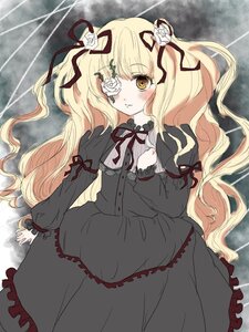 Rating: Safe Score: 0 Tags: 1girl black_dress black_ribbon blonde_hair blush dress eyepatch flower frills hair_flower hair_ornament hair_ribbon image kirakishou long_hair long_sleeves red_ribbon ribbon rose smile solo twintails wavy_hair white_flower white_rose yellow_eyes User: admin