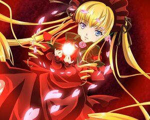 Rating: Safe Score: 0 Tags: 1girl blonde_hair blue_eyes bow dress drill_hair flower hair_ribbon image long_hair long_sleeves looking_at_viewer petals red_dress ribbon rose rose_petals shinku solo twintails very_long_hair User: admin