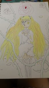 Rating: Safe Score: 0 Tags: 1girl blonde_hair dress flower image kirakishou long_hair solo traditional_media very_long_hair white_dress yellow_eyes User: admin