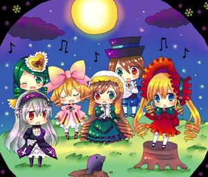 Rating: Safe Score: 0 Tags: 6+girls ? auto_tagged bad_id bad_pixiv_id beamed_eighth_notes beamed_sixteenth_notes blonde_hair blue_eyes blush bonnet bow brown_hair chibi chocolat_(momoiro_piano) crescent_moon dress drill_hair eighth_note flower frills green_eyes green_hair hair_bow hair_ornament hairband hat heterochromia hina_ichigo image instrument kanaria long_hair long_sleeves mole_(animal) moon multiple multiple_girls music musical_note one_eye_closed open_mouth pantyhose pink_bow pink_dress quarter_note red_eyes rozen_maiden shinku short_hair siblings silver_hair singing sisters smile souseiseki spoken_musical_note suigintou suiseiseki tagme twins twintails very_long_hair watering_can User: admin