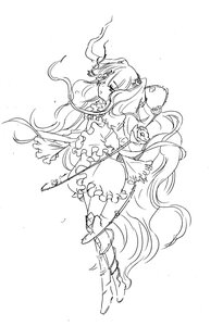 Rating: Safe Score: 0 Tags: 1girl boots flower frills full_body greyscale hair_ornament image jewelry kirakishou long_hair magical_girl monochrome rose sketch skirt solo twintails very_long_hair User: admin