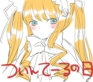 Rating: Safe Score: 0 Tags: 1girl auto_tagged bangs blue_eyes blush closed_mouth eyebrows_visible_through_hair image long_hair looking_at_viewer shinku simple_background sketch solo twintails upper_body white_background User: admin