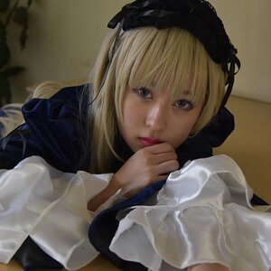 Rating: Safe Score: 0 Tags: 1girl 3d bangs blonde_hair blue_eyes closed_mouth dress lips looking_at_viewer maid_headdress photo photorealistic realistic solo suigintou upper_body User: admin