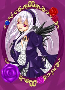Rating: Safe Score: 0 Tags: 1girl auto_tagged dress flower frilled_sleeves frills hairband image juliet_sleeves long_hair long_sleeves looking_at_viewer pink_eyes puffy_sleeves purple_flower purple_rose red_eyes red_flower red_rose rose simple_background solo suigintou wings User: admin
