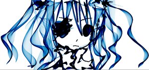 Rating: Safe Score: 0 Tags: 1girl blue_theme closed_mouth image kirakishou looking_at_viewer monochrome portrait simple_background solo white_background User: admin