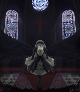 Rating: Safe Score: 0 Tags: 1girl argyle argyle_background argyle_legwear bad_id bad_pixiv_id black_dress black_wings board_game bow checkered checkered_background checkered_floor chess_piece church closed_eyes cross crossed_legs curtsey dress feathered_wings flower frills gothic_lolita hair_ornament hairband highres holding image indoors lolita_fashion long_hair long_sleeves perspective reflection reflective_floor ribbon rose rozen_maiden silver_hair solo stained_glass standing suigintou tile_floor tiles vanishing_point watson_cross window wings User: admin