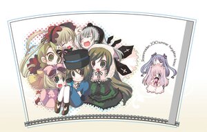 Rating: Safe Score: 0 Tags: 6+girls blonde_hair bonnet bow brown_hair closed_eyes dress drill_hair eyepatch green_dress green_eyes green_hair hairband hat hina_ichigo image kanaria long_hair multiple multiple_girls pink_bow shinku short_hair siblings silver_hair sisters smile souseiseki suigintou suiseiseki tagme top_hat twins twintails two_side_up very_long_hair wings User: admin