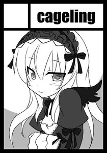 Rating: Safe Score: 0 Tags: 1girl black_border blush border circle_cut closed_mouth dress frills greyscale hairband image letterboxed long_hair long_sleeves looking_at_viewer monochrome puffy_sleeves ribbon simple_background solo suigintou upper_body white_background wings User: admin