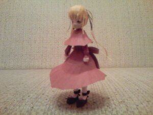 Rating: Safe Score: 0 Tags: blonde_hair blurry depth_of_field doll dress hair_ribbon long_hair long_sleeves multiple_girls photo red_dress shinku solo standing twintails User: admin