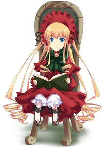 Rating: Safe Score: 0 Tags: 1girl blonde_hair bloomers blue_eyes bonnet book bow bowtie dress drill_hair full_body green_bow image long_hair long_sleeves looking_at_viewer red_dress shinku shoes sidelocks sitting solo twintails underwear very_long_hair white_background User: admin