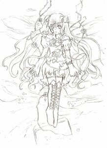 Rating: Safe Score: 0 Tags: 1girl boots cross-laced_footwear dress flower greyscale hair_ornament image kirakishou knee_boots long_hair lying monochrome rose solo thigh_boots very_long_hair User: admin