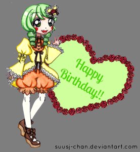 Rating: Safe Score: 0 Tags: 1girl dress drill_hair flower frills full_body green_eyes green_hair image kanaria long_sleeves open_mouth pantyhose rose smile solo twin_drills white_background User: admin