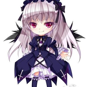 Rating: Safe Score: 0 Tags: 1girl black_wings blush dress frills hairband image long_hair long_sleeves looking_at_viewer pink_eyes puffy_sleeves silver_hair smile solo suigintou white_background wings User: admin