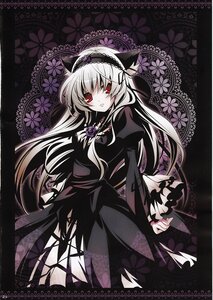 Rating: Safe Score: 0 Tags: 1girl animal_ears black_dress cat_ears dress flower frills hairband image juliet_sleeves long_hair long_sleeves looking_at_viewer puffy_sleeves red_eyes rose solo suigintou wings User: admin