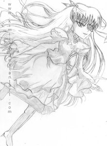 Rating: Safe Score: 0 Tags: 1girl barasuishou dress full_body greyscale hair_ribbon high_heel_boots high_heels image long_hair long_sleeves monochrome pantyhose ribbon sketch smile solo standing two_side_up very_long_hair User: admin