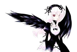 Rating: Safe Score: 0 Tags: 1girl bangs black_dress black_ribbon black_wings dress eyebrows_visible_through_hair flower frills hairband image juliet_sleeves long_hair long_sleeves looking_at_viewer nyoi pale_skin puffy_sleeves red_eyes ribbon rozen_maiden silver_hair simple_background solo suigintou white_background wings User: admin