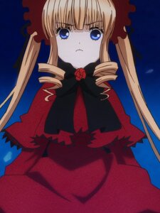 Rating: Safe Score: 0 Tags: 1 1girl :< blonde_hair blue_background blue_eyes bow bowtie capelet dress drill_hair flower image long_hair long_sleeves looking_at_viewer red_dress rose shinku solo twin_drills User: admin