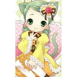 Rating: Safe Score: 0 Tags: 1girl animal_ears cat_ears dress drill_hair flower frills green_eyes green_hair image kanaria long_sleeves looking_at_viewer puffy_sleeves ribbon rose smile solo tail thighhighs white_legwear yellow_dress User: admin