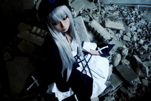 Rating: Safe Score: 0 Tags: 1girl dress expressionless frills gothic_lolita lolita_fashion long_hair long_sleeves looking_at_viewer solo suigintou very_long_hair User: admin