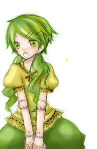 Rating: Safe Score: 0 Tags: 1girl auto_tagged dress green_eyes green_hair image kanaria looking_at_viewer open_mouth puffy_short_sleeves puffy_sleeves ribbon short_sleeves simple_background solo v_arms white_background User: admin