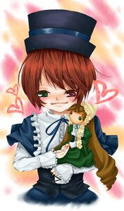 Rating: Safe Score: 0 Tags: blue_dress brown_hair character_doll doll dress frills green_eyes hat heart heterochromia image long_sleeves pair red_eyes ribbon short_hair siblings sisters smile solo souseiseki suiseiseki top_hat twins User: admin