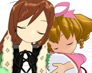 Rating: Safe Score: 0 Tags: 2girls blonde_hair braid brown_hair closed_eyes dress drill_hair hinaichigo image multiple_girls pair ribbon short_hair siblings sisters sleeping suiseiseki twins User: admin