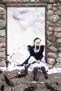 Rating: Safe Score: 0 Tags: 1girl boots closed_eyes hairband long_hair long_sleeves sitting snow solo suigintou white_hair User: admin