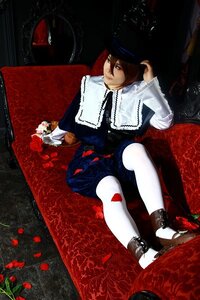 Rating: Safe Score: 0 Tags: 1girl flower hat red_flower red_rose rose short_hair sitting solo souseiseki white_legwear User: admin