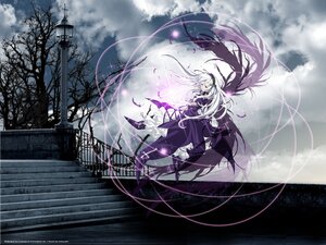 Rating: Safe Score: 0 Tags: 1girl boots cloud dress flower image long_hair purple_eyes purple_flower sky solo suigintou very_long_hair white_hair User: admin