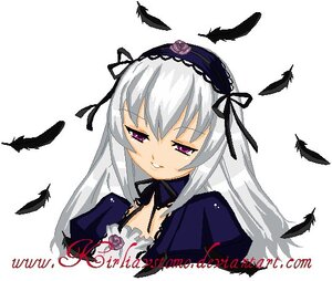 Rating: Safe Score: 0 Tags: 1girl animal bird bird_on_head black_feathers black_ribbon black_wings crow detached_collar dove dress feathered_wings feathers flower frills hairband image lolita_hairband long_hair long_sleeves looking_at_viewer ribbon rose seagull silver_hair simple_background smile solo suigintou white_background white_feathers wings User: admin
