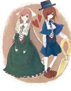 Rating: Safe Score: 0 Tags: 2girls blue_dress brown_hair dress frills green_dress green_eyes hat heterochromia image long_hair long_sleeves multiple_girls open_mouth pair pantyhose red_eyes scissors short_hair siblings sisters smile souseiseki standing suiseiseki top_hat twins very_long_hair white_legwear User: admin