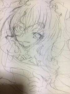 Rating: Safe Score: 0 Tags: 1girl flower hair_flower hair_ornament image kirakishou looking_at_viewer monochrome rose sketch solo traditional_media User: admin