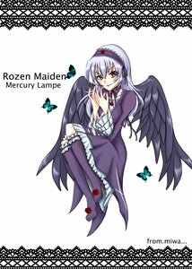 Rating: Safe Score: 0 Tags: 1girl black_wings blue_butterfly bug butterfly butterfly_hair_ornament dress frills full_body hairband image insect long_hair long_sleeves red_eyes sitting solo suigintou wings User: admin