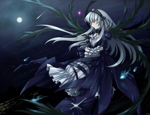 Rating: Safe Score: 0 Tags: 1girl black_wings commentary_request dress flower frills full_moon hairband image long_hair long_sleeves meimei moon mtyy night photoshop_(medium) red_eyes ribbon rose rozen_maiden silver_hair sky solo suigintou very_long_hair wings User: admin