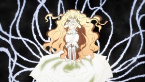 Rating: Safe Score: 0 Tags: 1girl bare_shoulders blonde_hair closed_eyes dress image kirakishou long_hair own_hands_together solo very_long_hair User: admin